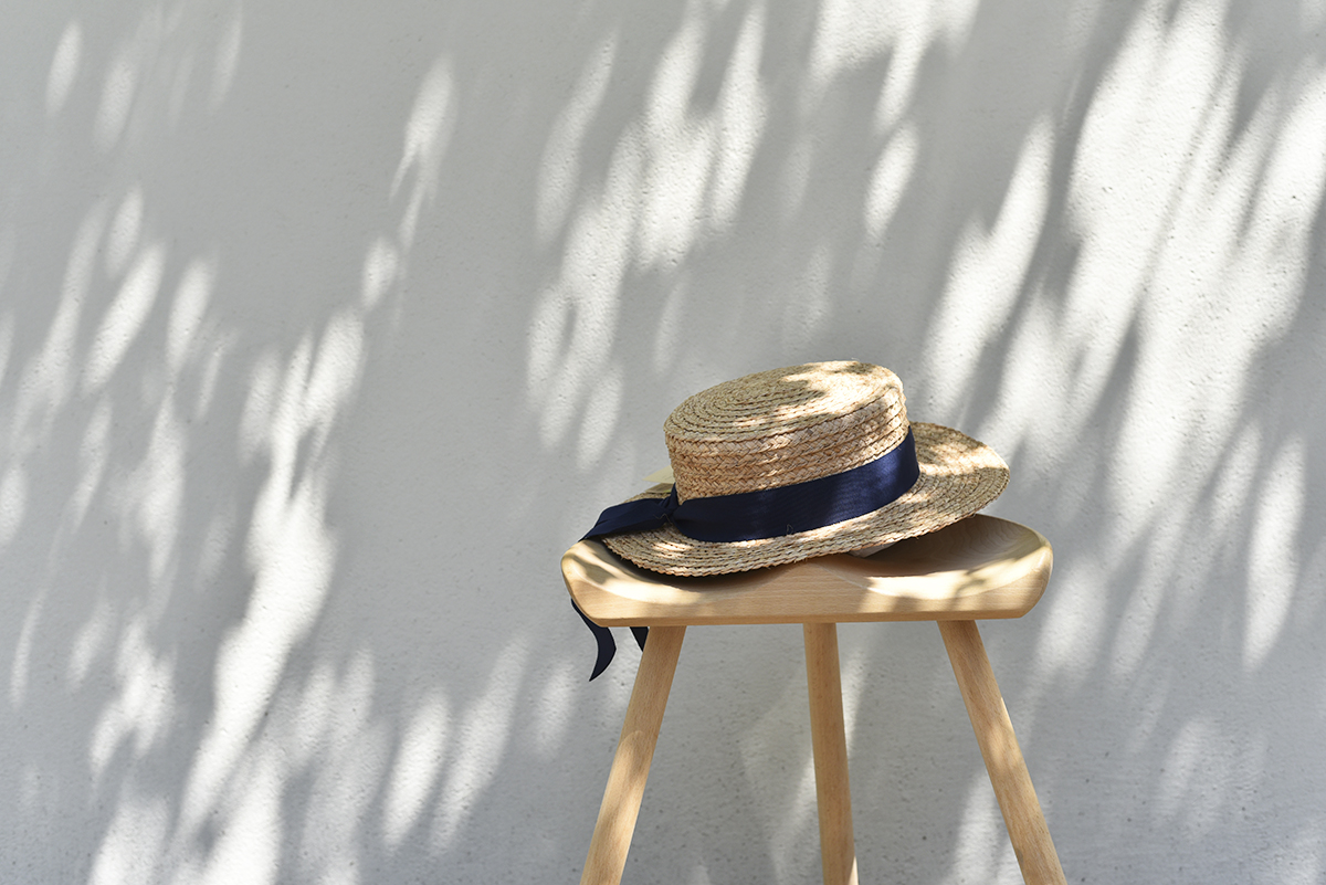 〈石田製帽〉の帽子