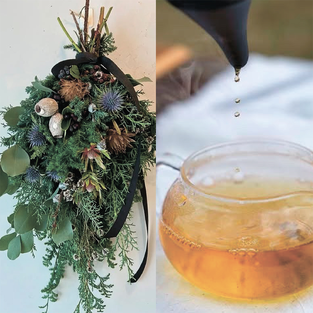 【冬を愉しむ、冬じたく】〜クリスマススワッグworkshopと雲仙フレッシュアールグレイ〜